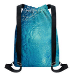 Sea Water Surface Print Drawstring Backpack