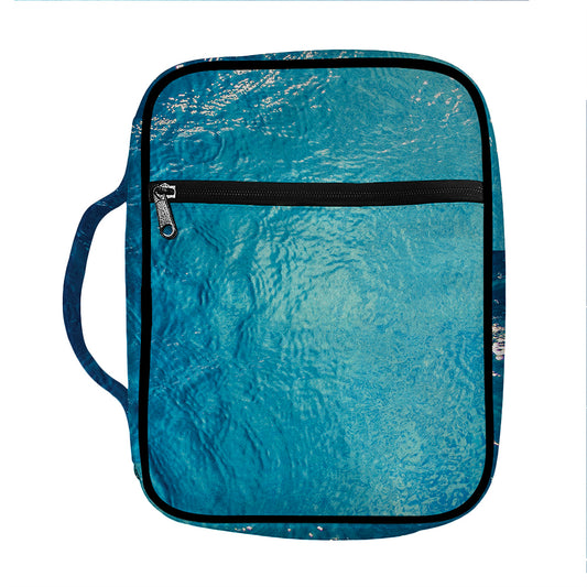 Sea Water Surface Print Front Pocket Bible Bag