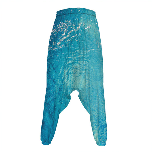 Sea Water Surface Print Hammer Pants