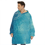 Sea Water Surface Print Hoodie Blanket
