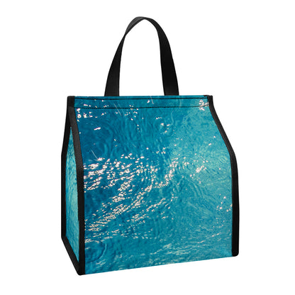 Sea Water Surface Print Insulated Lunch Tote