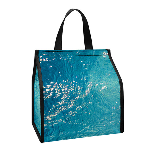 Sea Water Surface Print Insulated Lunch Tote
