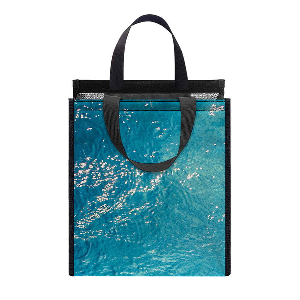 Sea Water Surface Print Insulated Lunch Tote