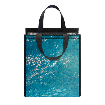 Sea Water Surface Print Insulated Lunch Tote