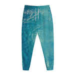 Sea Water Surface Print Jogger Pants