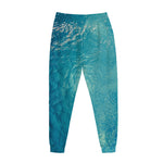 Sea Water Surface Print Jogger Pants