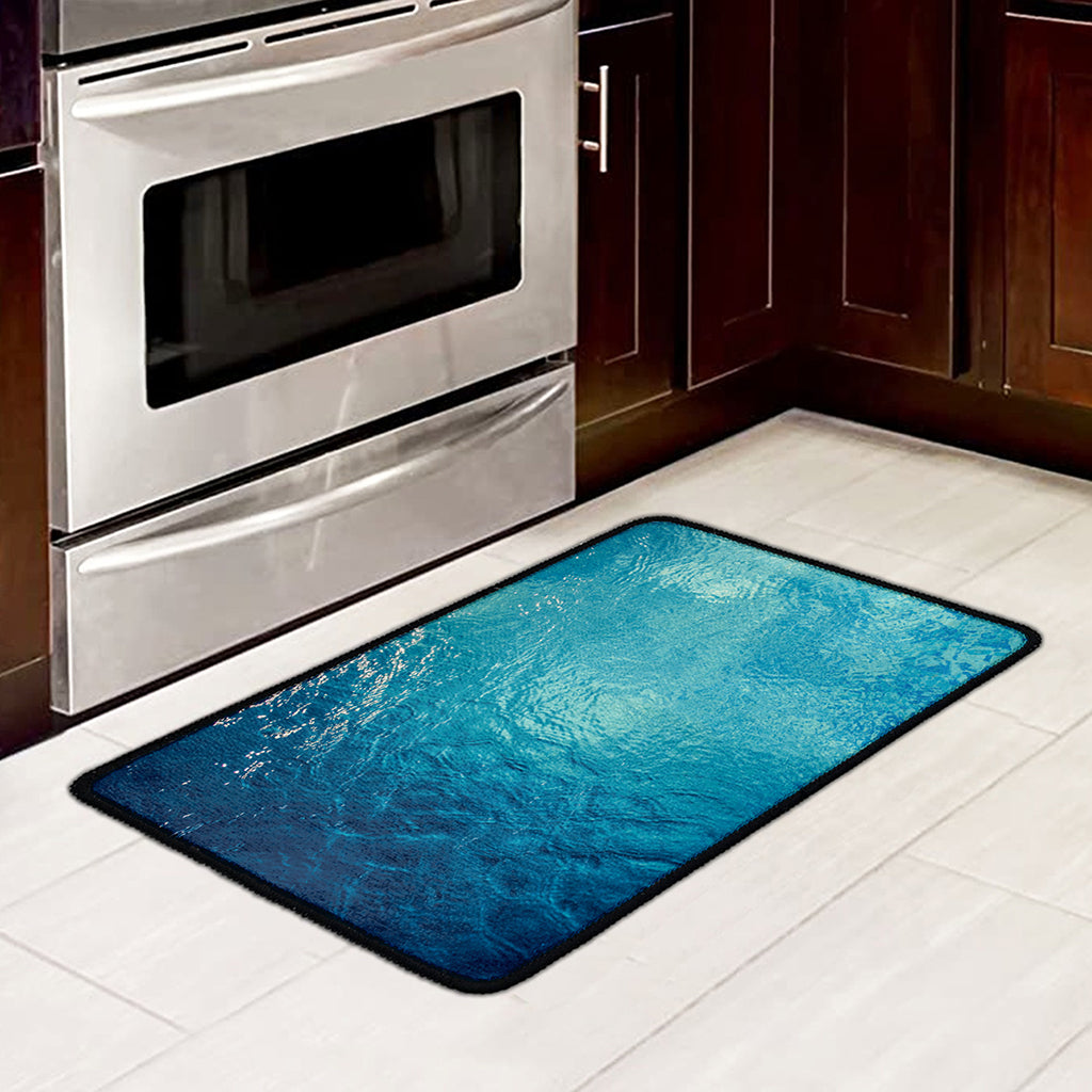 Sea Water Surface Print Kitchen Mat