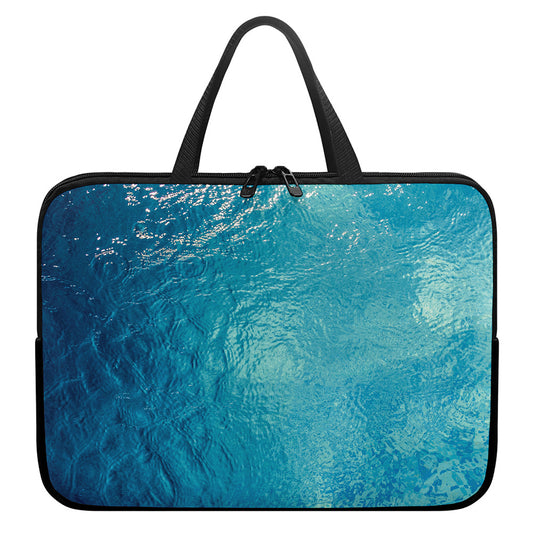 Sea Water Surface Print Laptop Sleeve With Handle