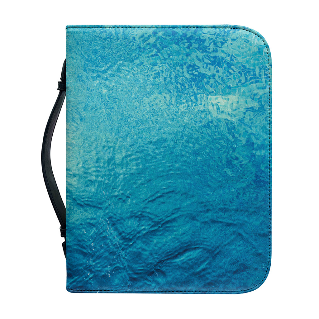 Sea Water Surface Print Leather Bible Cover