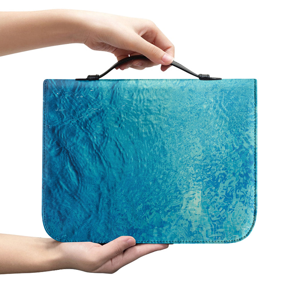 Sea Water Surface Print Leather Bible Cover