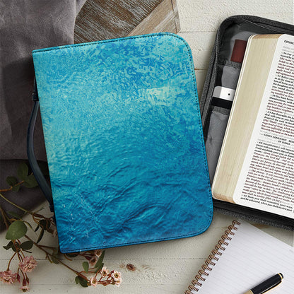Sea Water Surface Print Leather Bible Cover