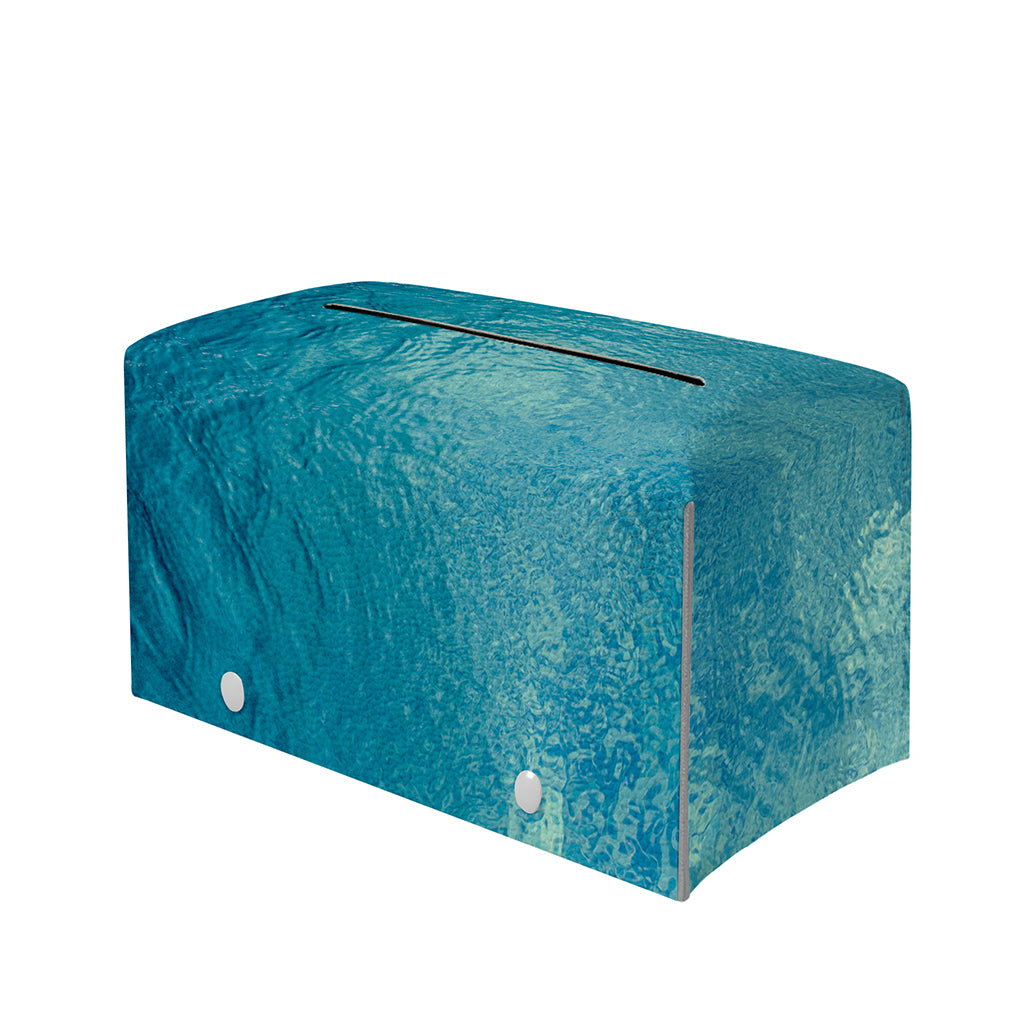 Sea Water Surface Print Leather Tissue Box Cover