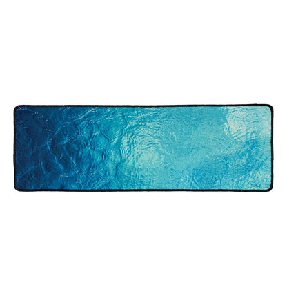 Sea Water Surface Print Long Kitchen Mat