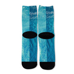 Sea Water Surface Print Long Socks