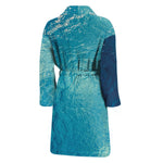 Sea Water Surface Print Men's Bathrobe
