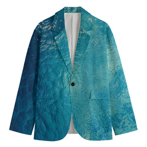 Sea Water Surface Print Men's Blazer