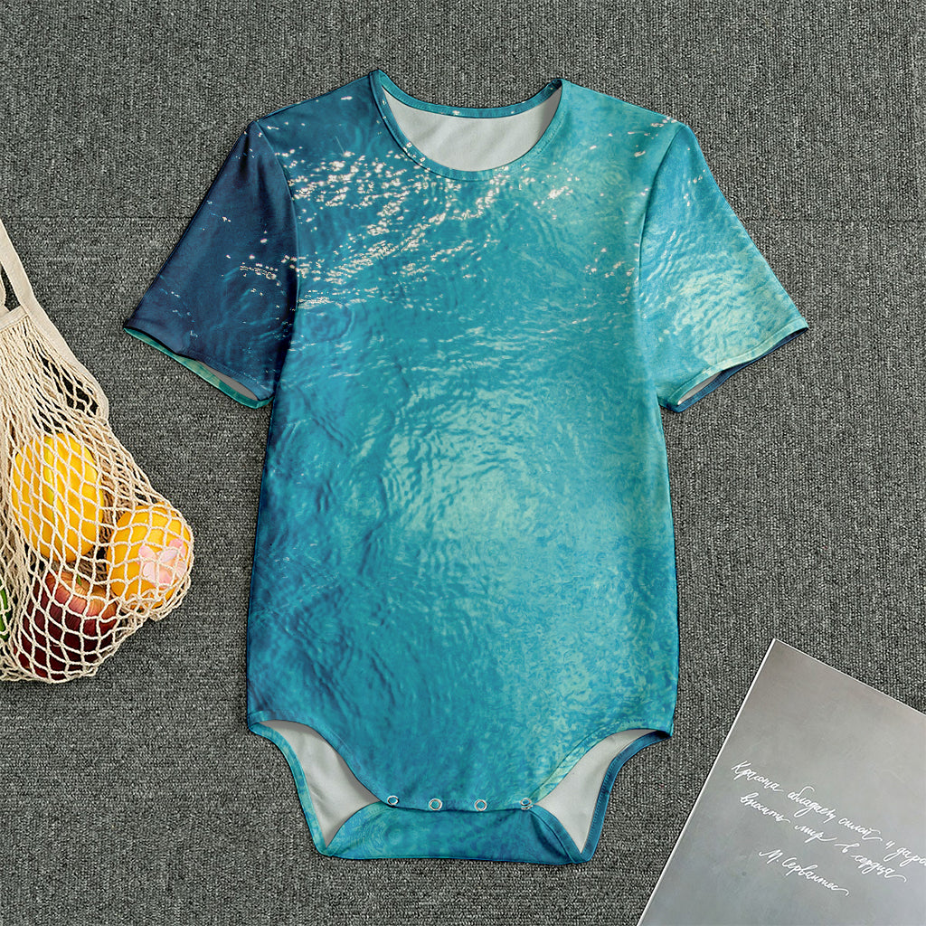 Sea Water Surface Print Men's Bodysuit