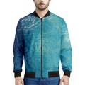 Sea Water Surface Print Men's Bomber Jacket