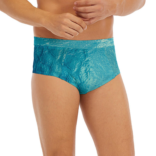 Sea Water Surface Print Men's Briefs
