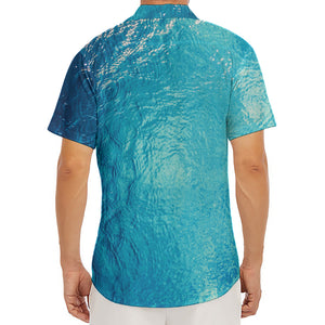 Sea Water Surface Print Men's Deep V-Neck Shirt