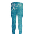 Sea Water Surface Print Men's Leggings