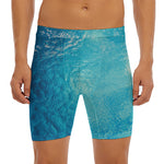 Sea Water Surface Print Men's Long Boxer Briefs