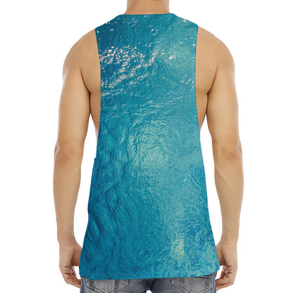 Sea Water Surface Print Men's Muscle Tank Top