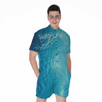 Sea Water Surface Print Men's Rompers
