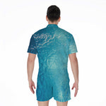 Sea Water Surface Print Men's Rompers