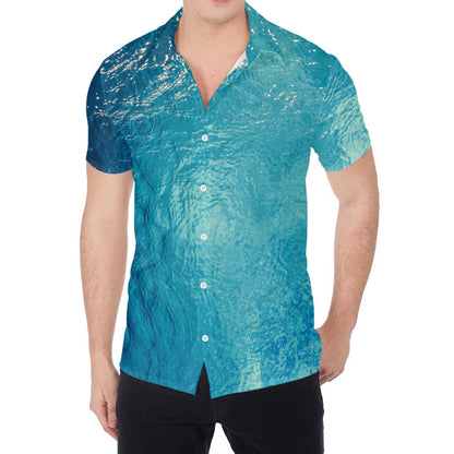 Sea Water Surface Print Men's Shirt