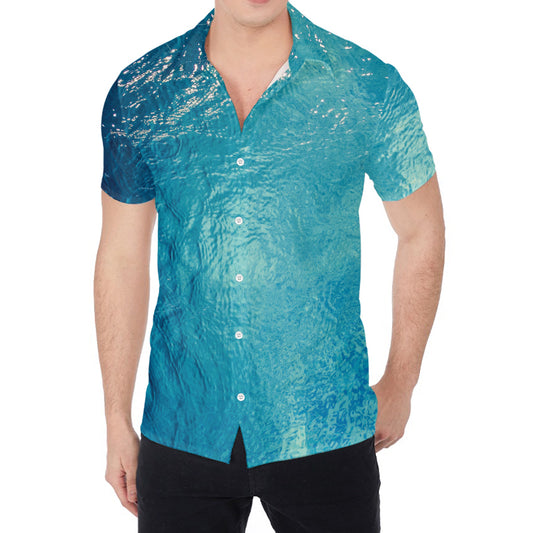 Sea Water Surface Print Men's Shirt