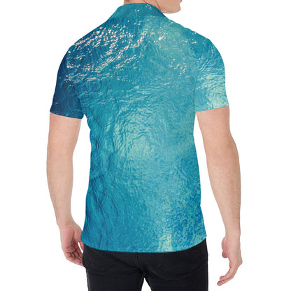 Sea Water Surface Print Men's Shirt