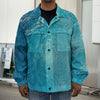 Sea Water Surface Print Men's Shirt Jacket