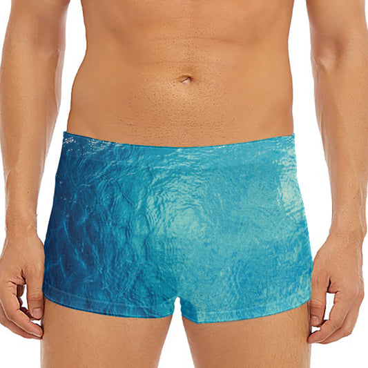 Sea Water Surface Print Men's Short Boxer Briefs
