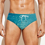 Sea Water Surface Print Men's Swim Briefs