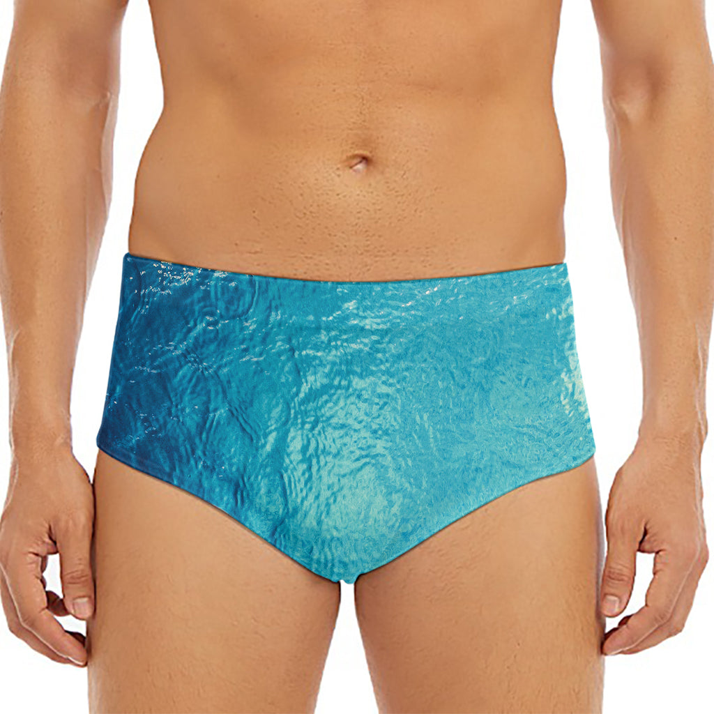 Sea Water Surface Print Men's Triangle Swim Briefs