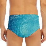 Sea Water Surface Print Men's Triangle Swim Briefs