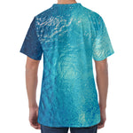 Sea Water Surface Print Men's Velvet T-Shirt