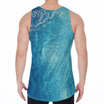 Sea Water Surface Print Men's Velvet Tank Top