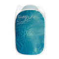 Sea Water Surface Print Mesh Laundry Hamper