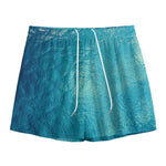 Sea Water Surface Print Mesh Shorts