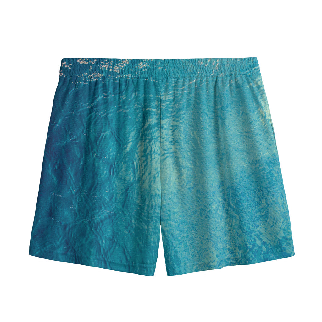 Sea Water Surface Print Mesh Shorts