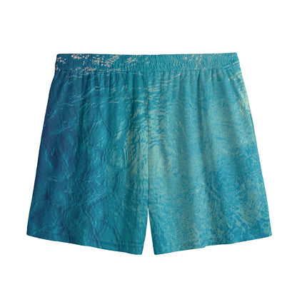 Sea Water Surface Print Mesh Shorts