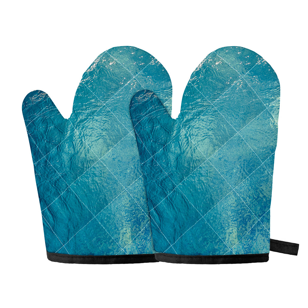Sea Water Surface Print Oven Mitts