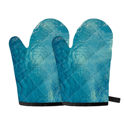 Sea Water Surface Print Oven Mitts