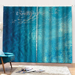 Sea Water Surface Print Pencil Pleat Curtains