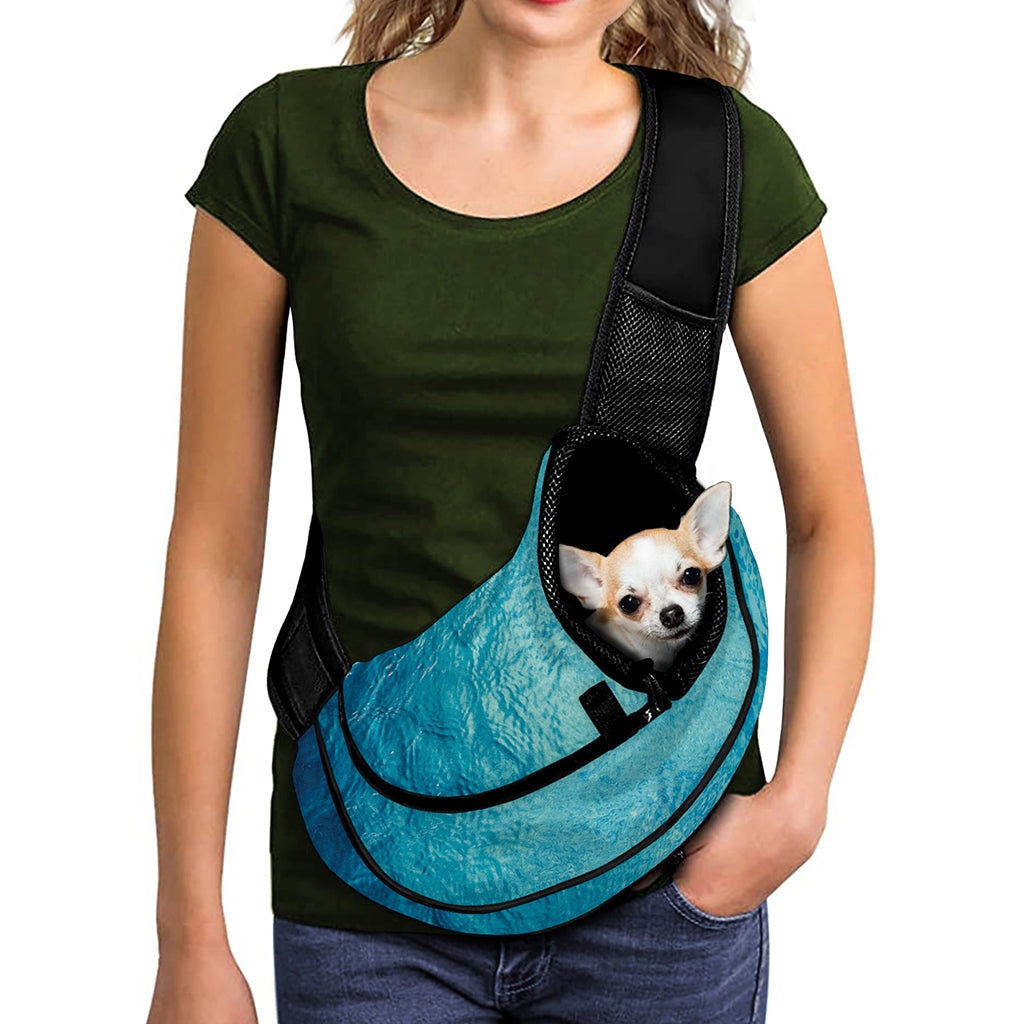 Sea Water Surface Print Pet Sling Carrier