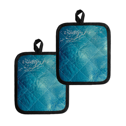 Sea Water Surface Print Pot Holders