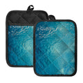 Sea Water Surface Print Pot Holders With Pocket