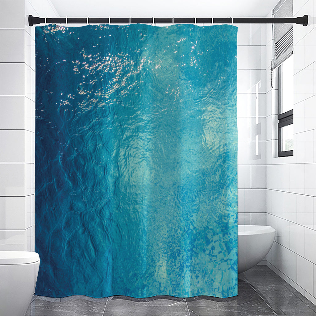 Sea Water Surface Print Premium Shower Curtain